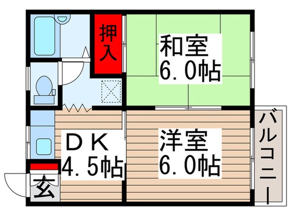 モンシェリー高橋Ａの物件間取画像